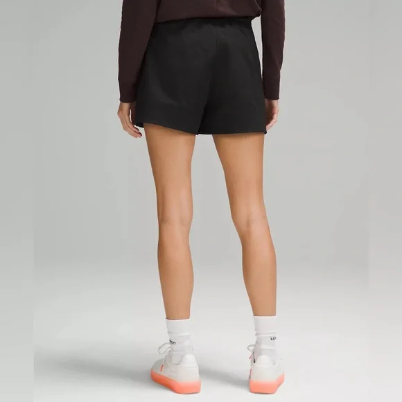 Lululemon Cinchable Black Shorts Sz XL 640 - Picture 2 of 8